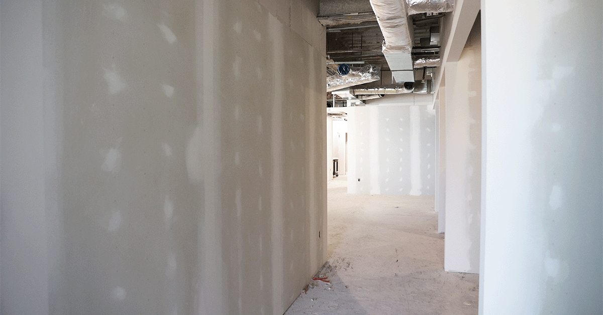 Inside of Downtown Office in Construction