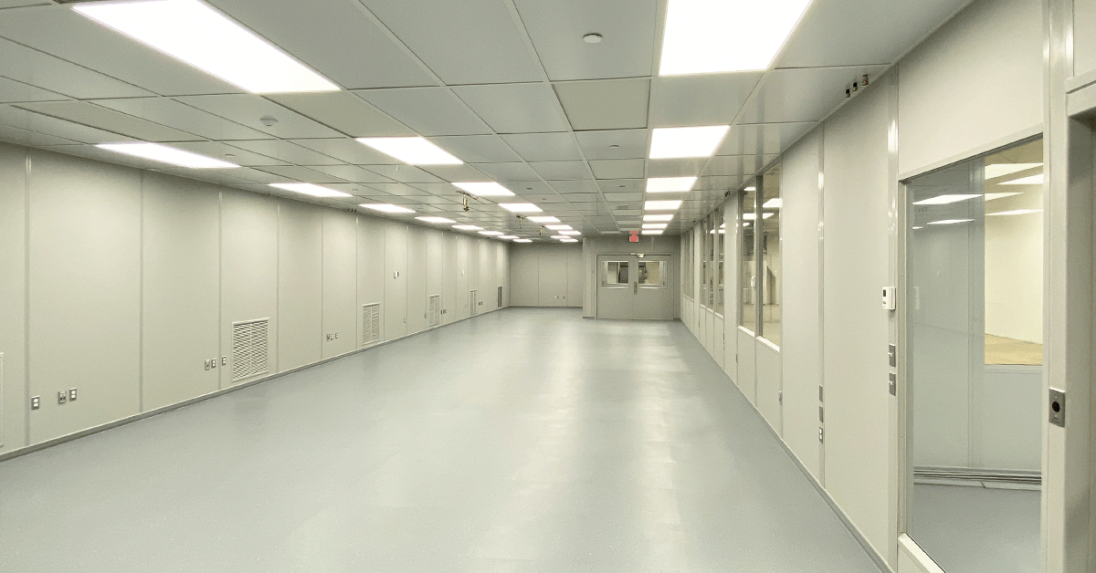 Inside of a Cleanroom with an Epoxy Floor