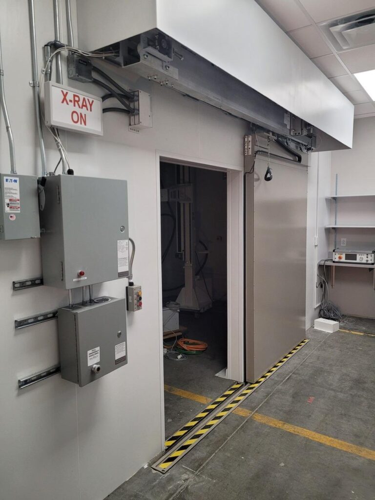 Radiation shielding door construction project by AVM Group